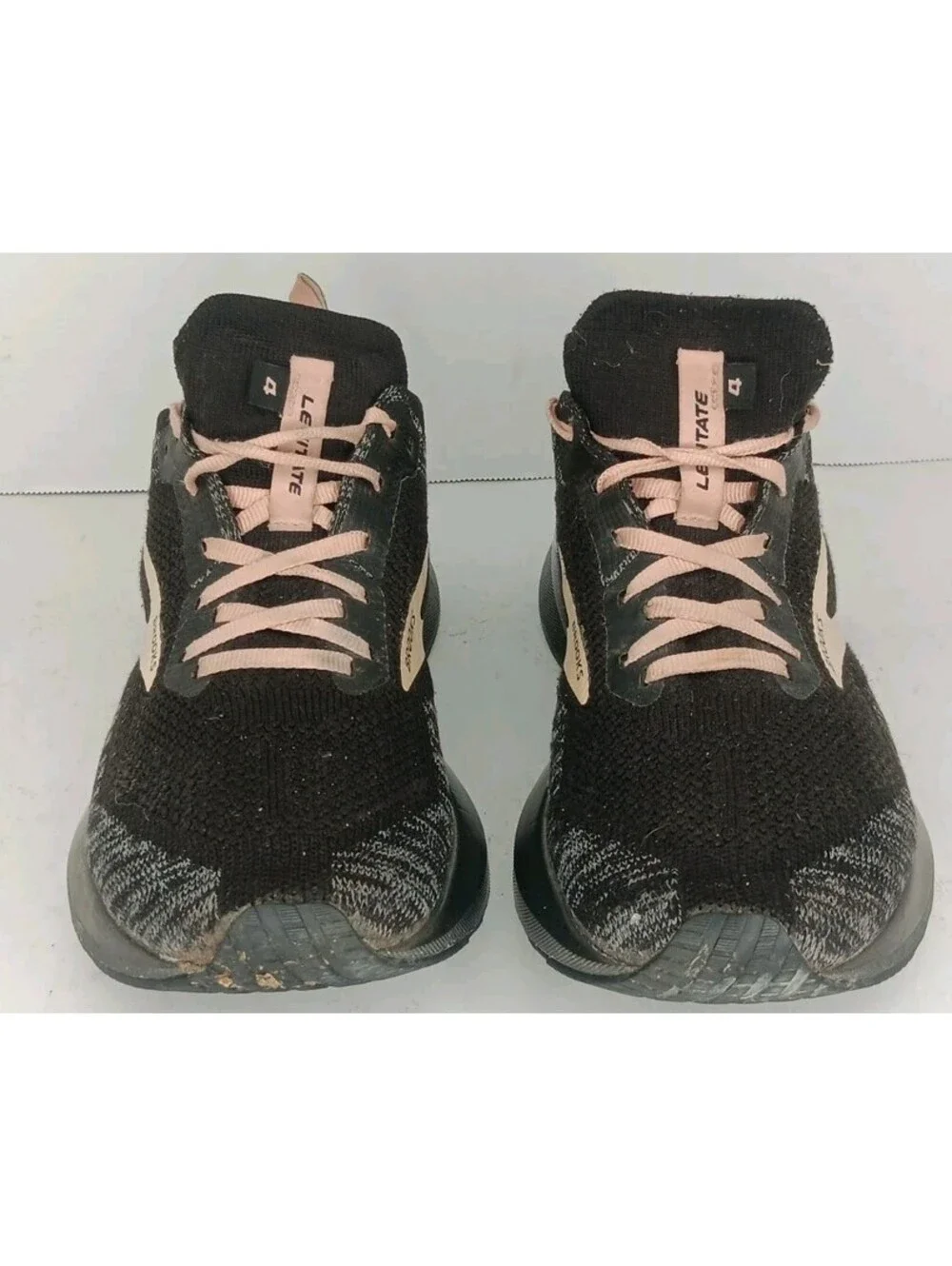 Brooks Levitate 4 Running Shoes Womens 8.5 Black Rose Gold DNA AMP 1203351B041